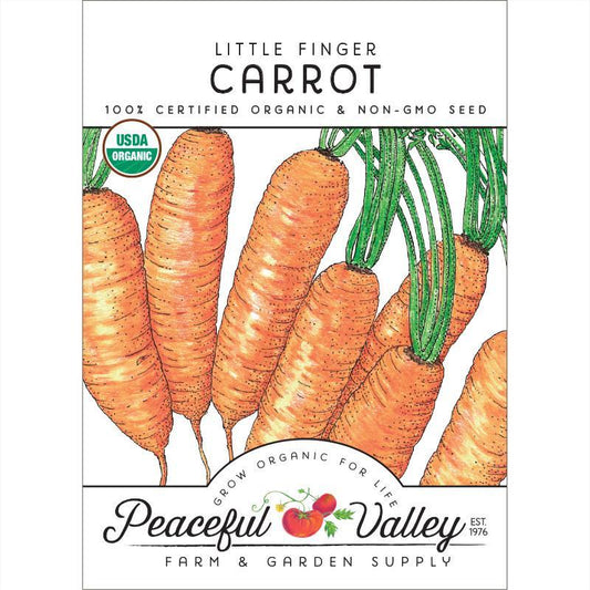 Carrot Seeds, Little Finger (Organic) – Vegetable Seeds
