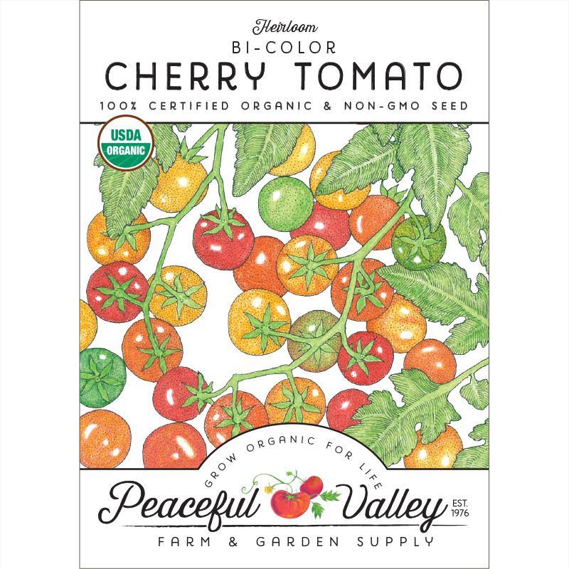 Cherry Tomato Seeds, Bi-color (Organic) – Vegetable Seeds