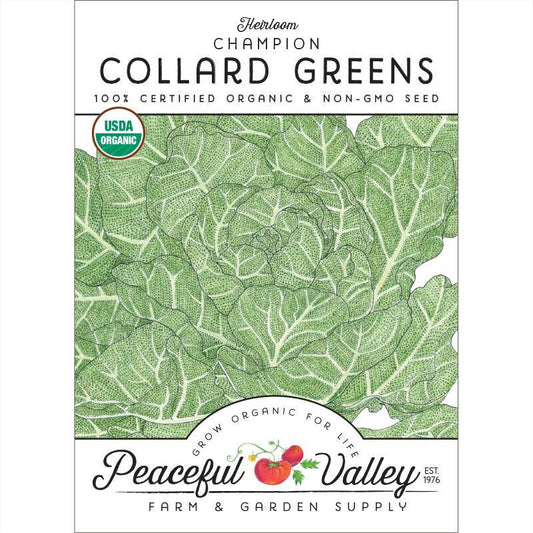 Collard Green, Champion, Seeds (Organic) – Vegetable Seeds
