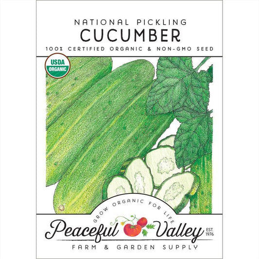 Cucumber Seeds (Organic) National Pickling – Vegetable Seeds
