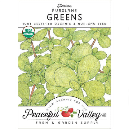 Purslane Greens Seeds (Organic) – Vegetable Seeds