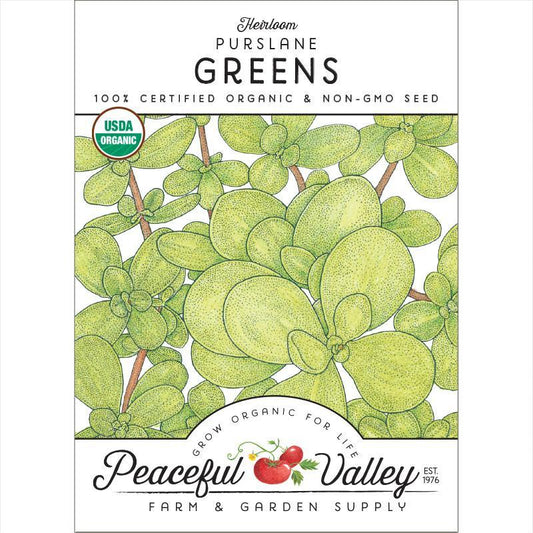 Purslane Greens Seeds (Organic) – Vegetable Seeds