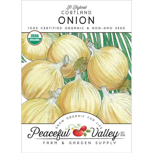 Onion, Cortland, Seeds (Organic) – Vegetable Seeds