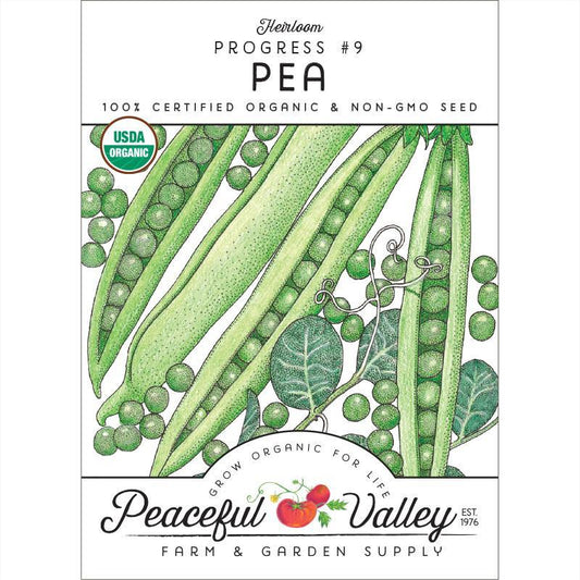 Pea Seeds (Organic) Progress #9 – Vegetable Seeds