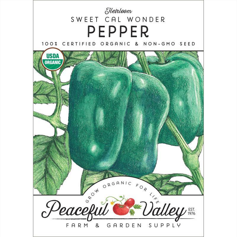 Cal Wonder Sweet Pepper Seeds (Organic) – Vegetable Seeds
