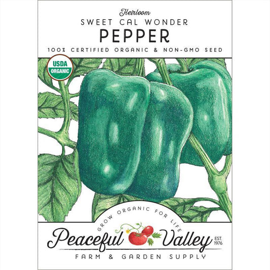 Cal Wonder Sweet Pepper Seeds (Organic) – Vegetable Seeds