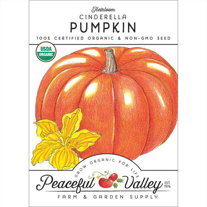 Pumpkin Seeds (Organic) Cinderella Pumpkins – Vegetable Seeds