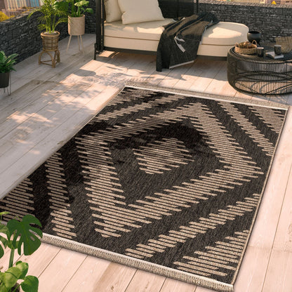 In- & Outdoor Rug Cologne with Bohemian Diamonds
