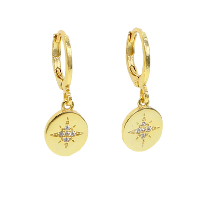 North Star Mini Hoop Earrings