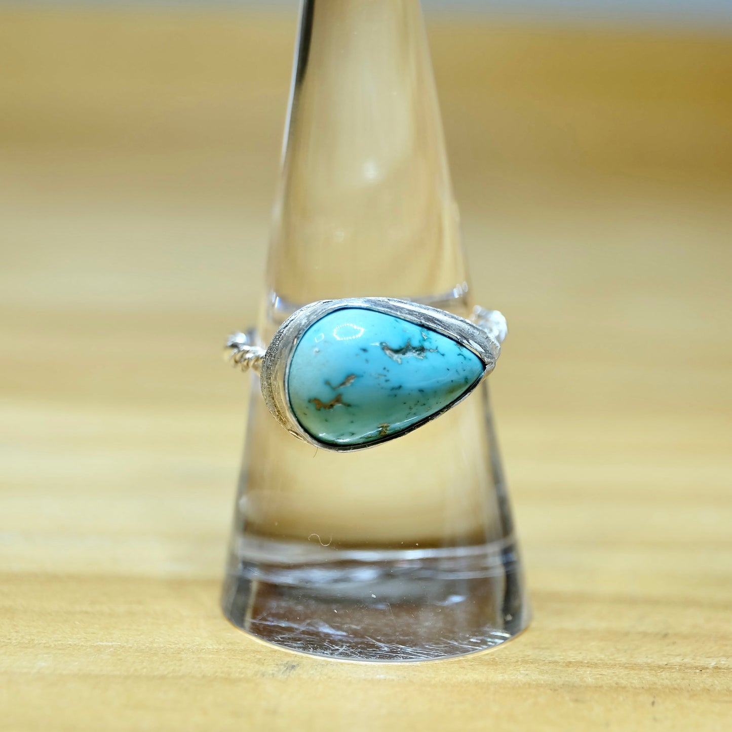 Pear Shaped Ring with Turquoise