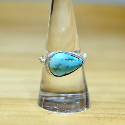 Pear Shaped Ring with Turquoise