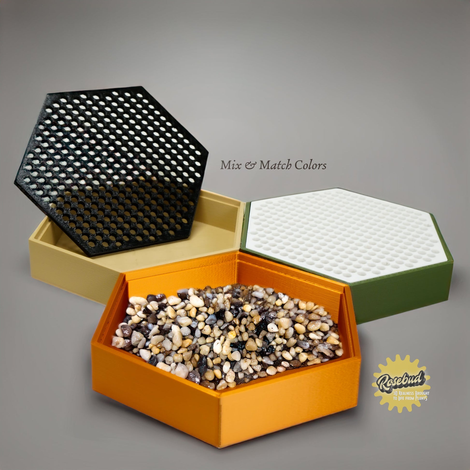 Water Humidity Tray for Houseplants, Includes Pebbles – Ombre