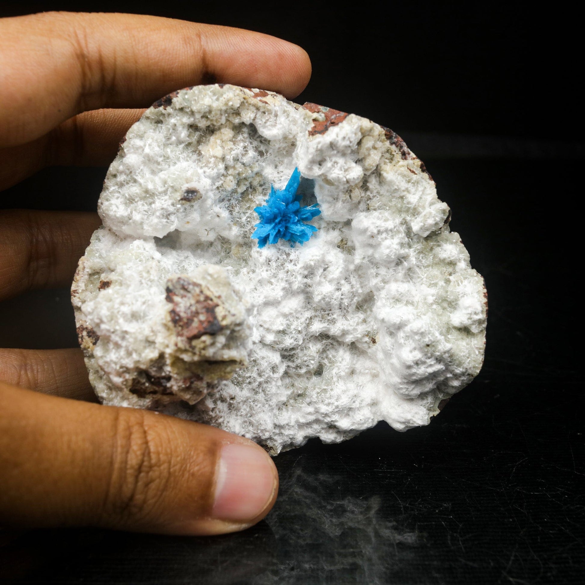 Pentagonite on Mordeite (Rare Find) Natural Mineral Specimen – Pentagonite