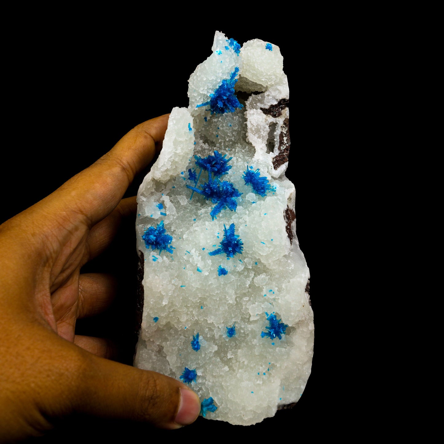 Pentagonite with Chalcedony Self Standing Natural Mineral Specimen USA – pentagonite