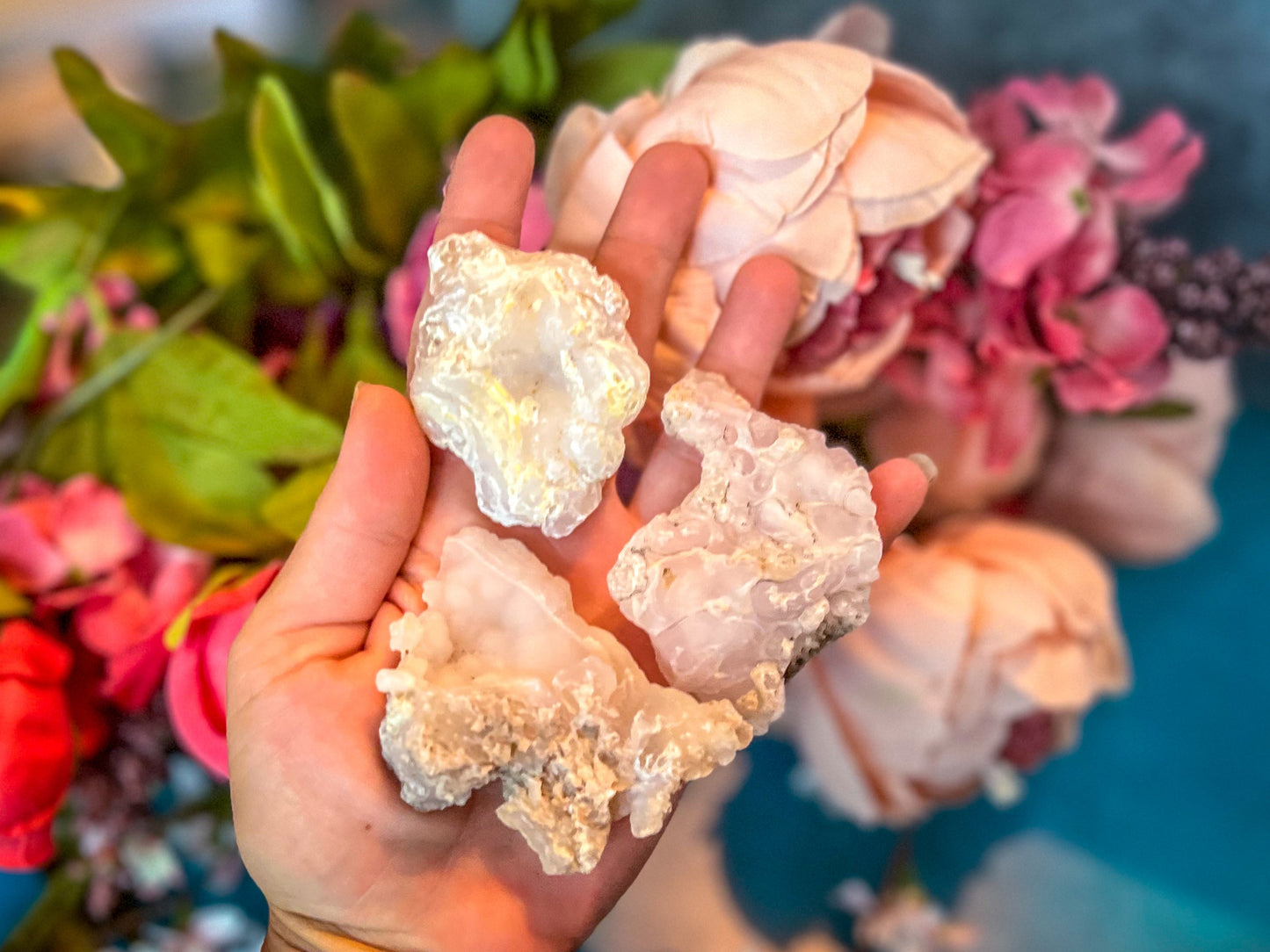 Pink Chalcedony Specimens – 25-49 Grams