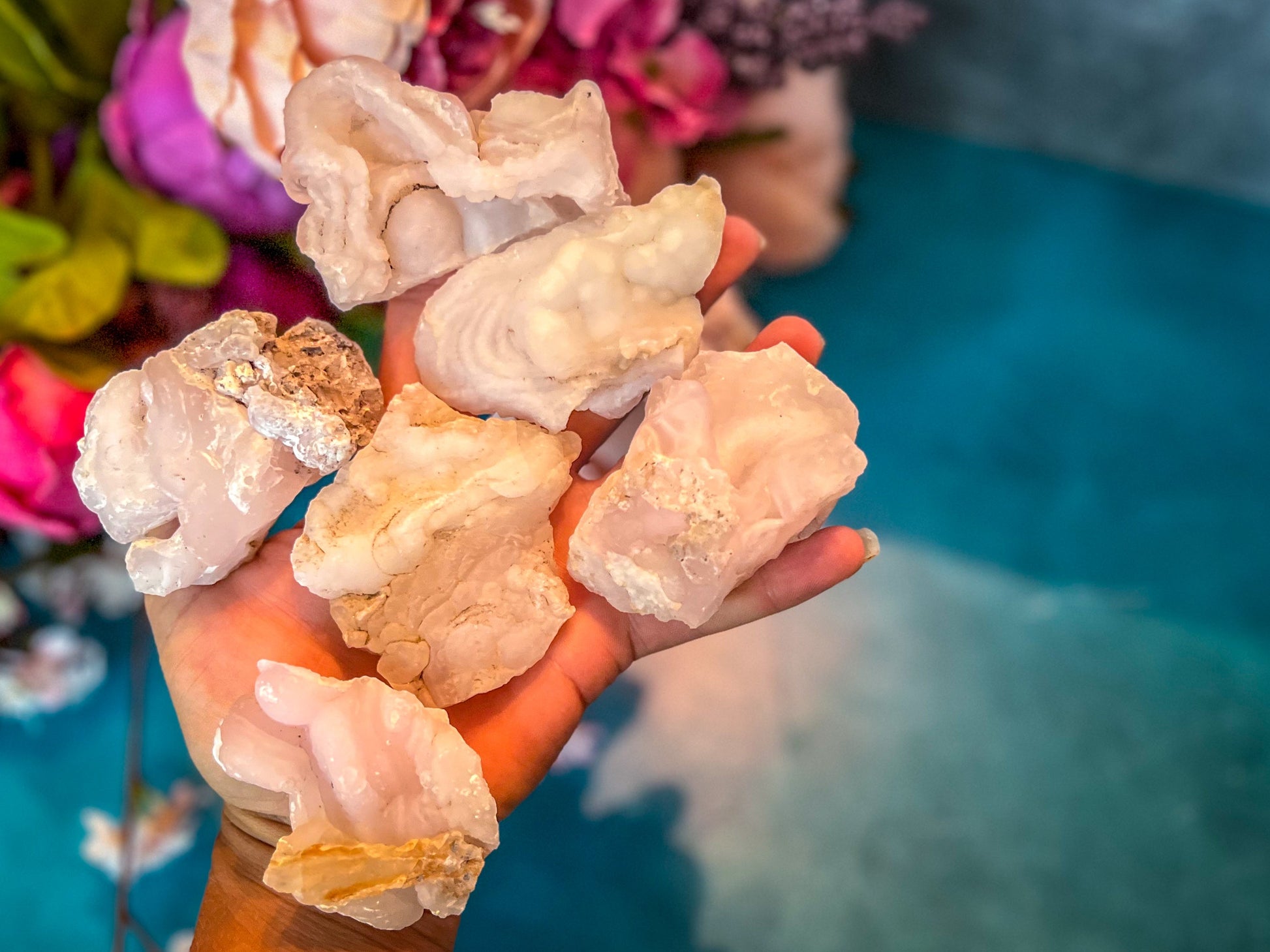 Pink Chalcedony Specimens – 50-74 Grams