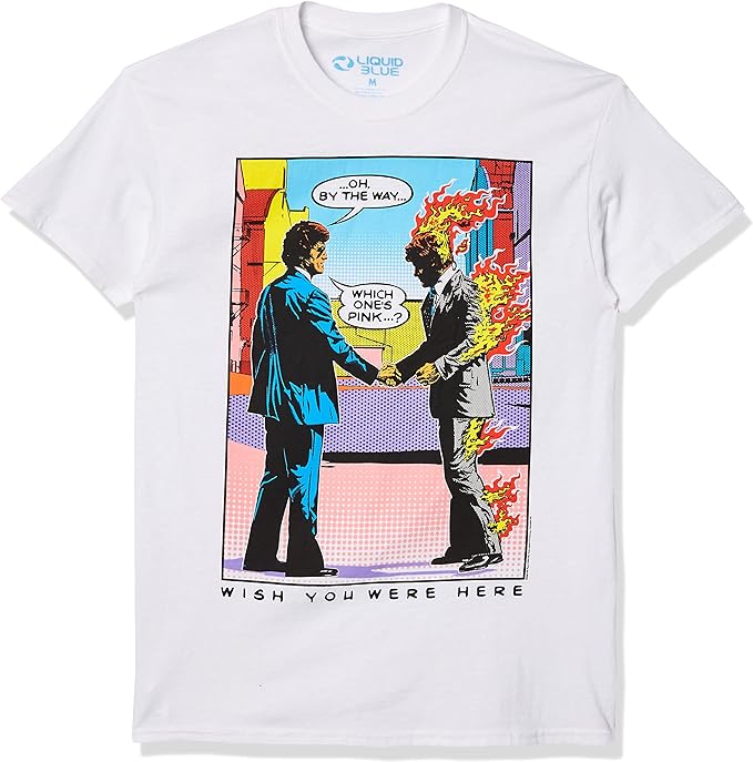 Pink Floyd Wish You Were Here T-Shirt – White - Pop Art Men's T-shirts