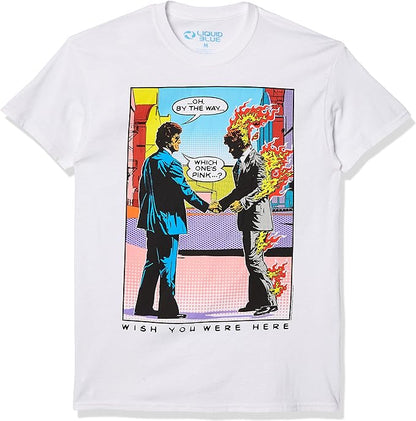 Pink Floyd Wish You Were Here T-Shirt – White - Pop Art Men's T-shirts