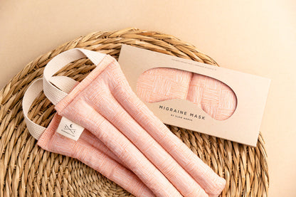Eye Mask + Neck Wrap Bundle - Pink Pampas – Relaxation Accessories