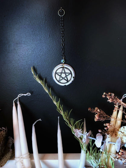 Porcelain Amulet - Porcelain Wall Ornament – Pentacle Home and Hearth