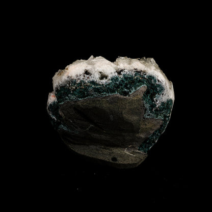 Powellite Fluorescent on Apophyllite Free Standing Natural Mineral Specimen – Powellite