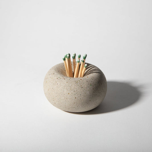 Bubble Matchstick / Palo Santo Holder | Natural Terrazzo