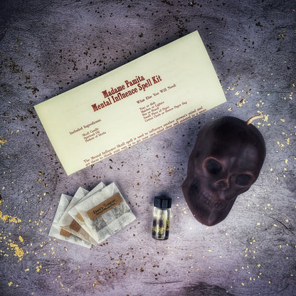 Mental Influence Skull Candle Spell Kit