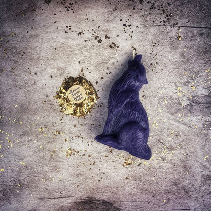 Wolf Candle Spell Kit - Courage & Confidence – Purple (Power) Candle Spell Kit