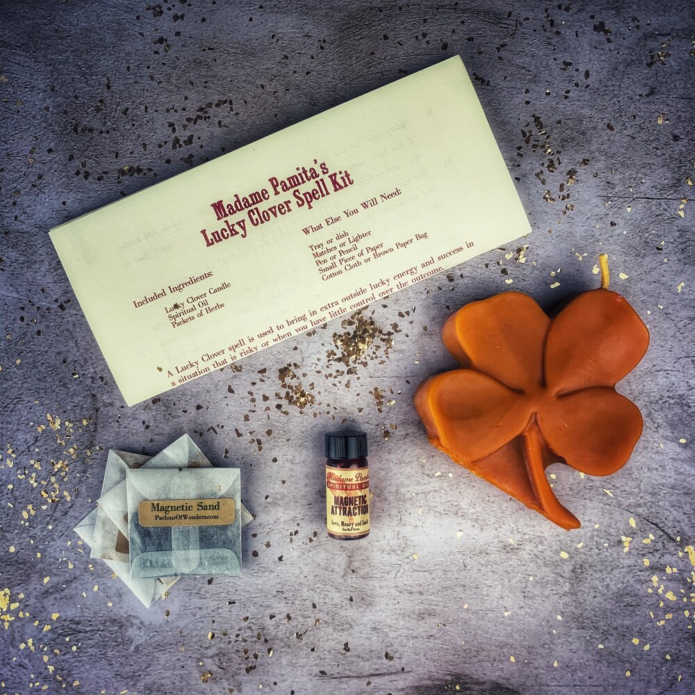Lucky Clover Candle Spell Kit – Orange (Lucky Breaks)