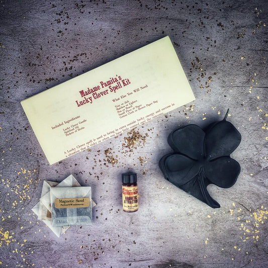 Lucky Clover Candle Spell Kit