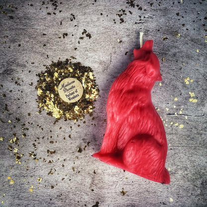 Wolf Candle Spell Kit - Courage & Confidence – Pink (Romance or Friendship) Candle Spell Kit