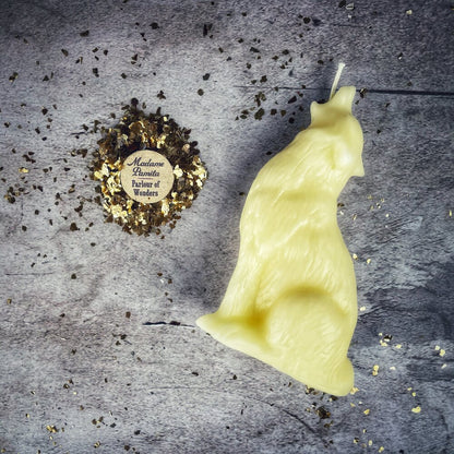 Wolf Candle Spell Kit - Courage & Confidence – White (Blessing) Candle Spell Kit