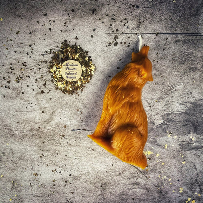 Wolf Candle Spell Kit - Courage & Confidence – Orange (Breakthroughs) Candle Spell Kit
