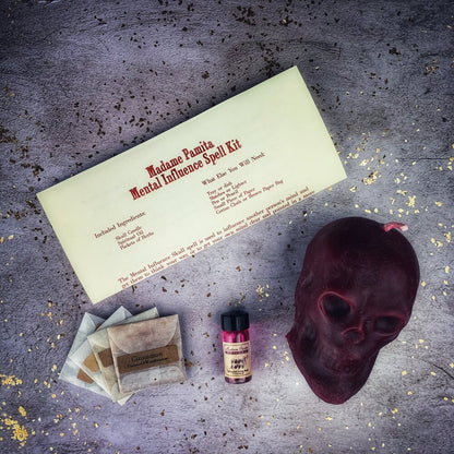 Mental Influence Skull Candle Spell Kit