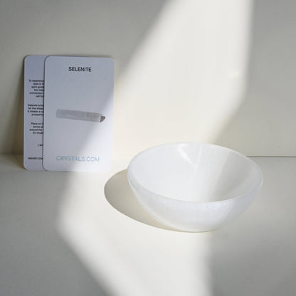 Selenite Bowl – Cleansing & Charging Crystal Dish