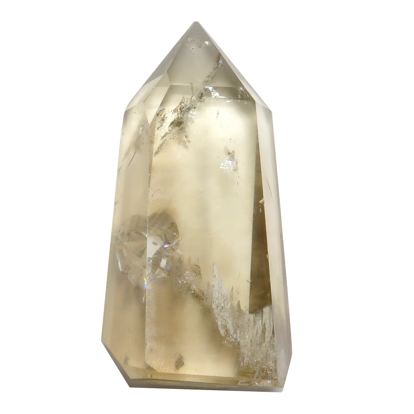 Lemon Quartz Tower Wand Clear Yellow Manifestation Crystal Point – Wands
