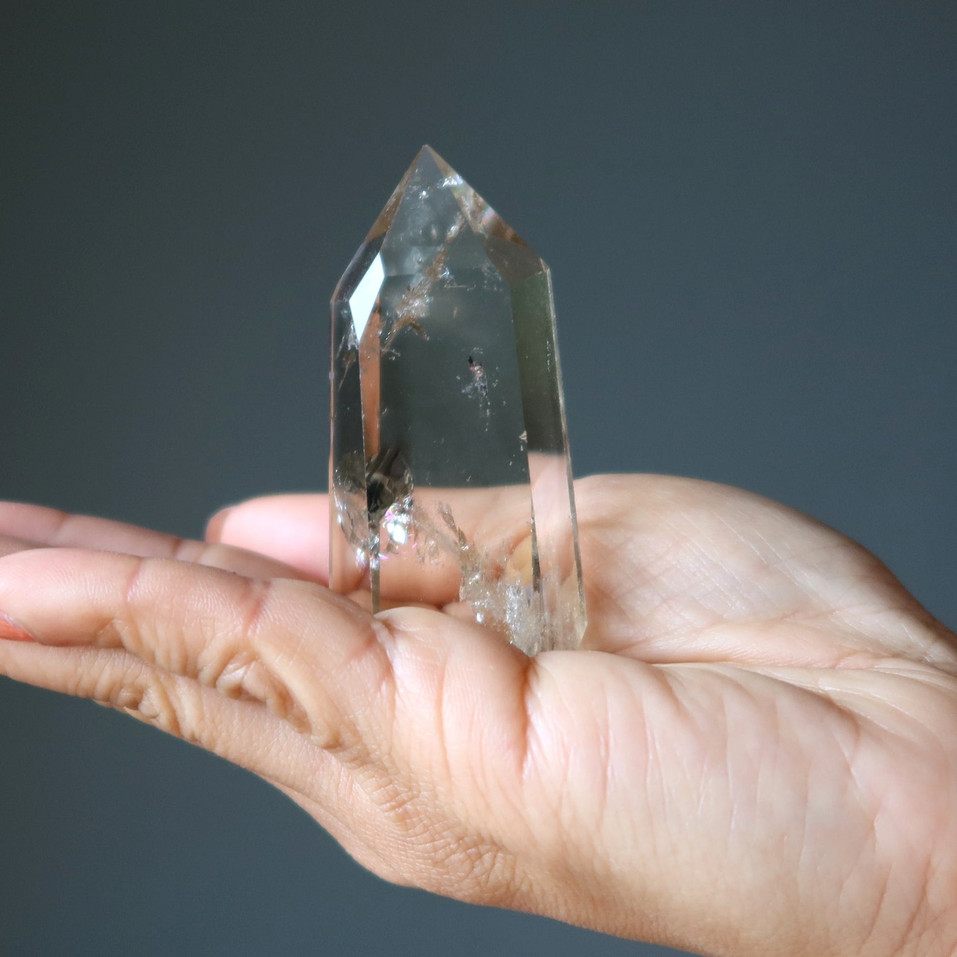 Lemon Quartz Tower Wand Clear Yellow Manifestation Crystal Point – Wands