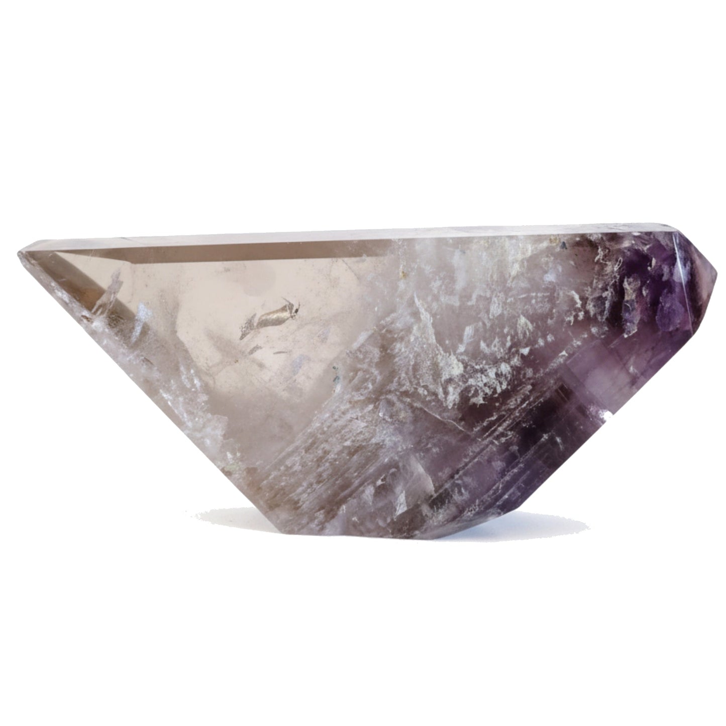 Quartz Showpiece Amethyst Smoky Crystal Trifecta 13.5 Inch –