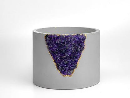 6 inch PLANTER AMETHYST – Small Geode Planter