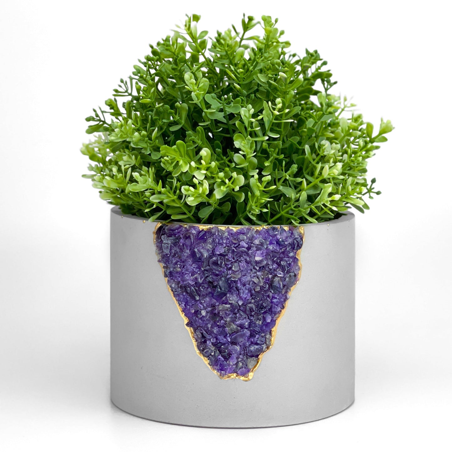 6 inch PLANTER AMETHYST – Small Geode Planter