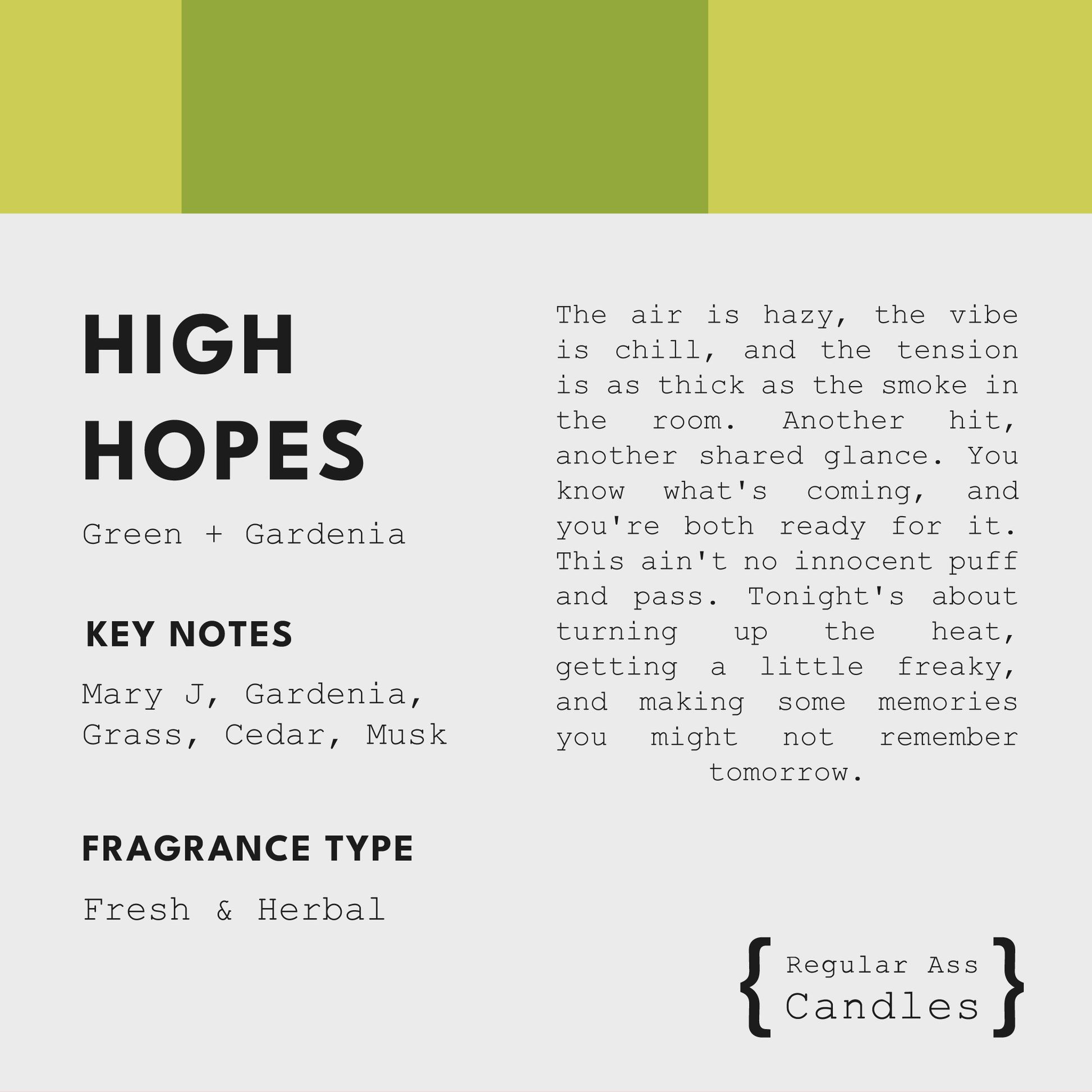 Cannabis Scented Candle - High Hopes Soy Wax – Candles