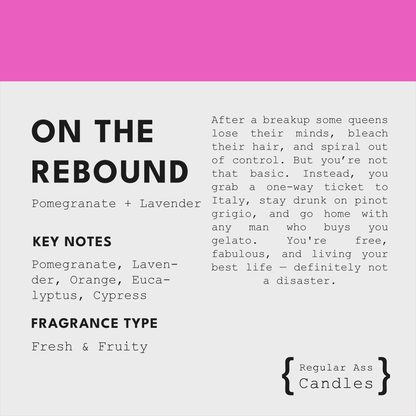 On the Rebound, Pomegranate + Lavender 11oz Candle – Candles