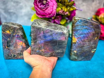 Labradorite Freeform – 2+ lb Polished Crystal with Flash –