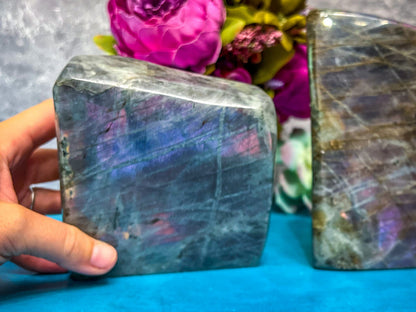 Labradorite Freeform – 2+ lb Polished Crystal with Flash – 1500-1549 grams