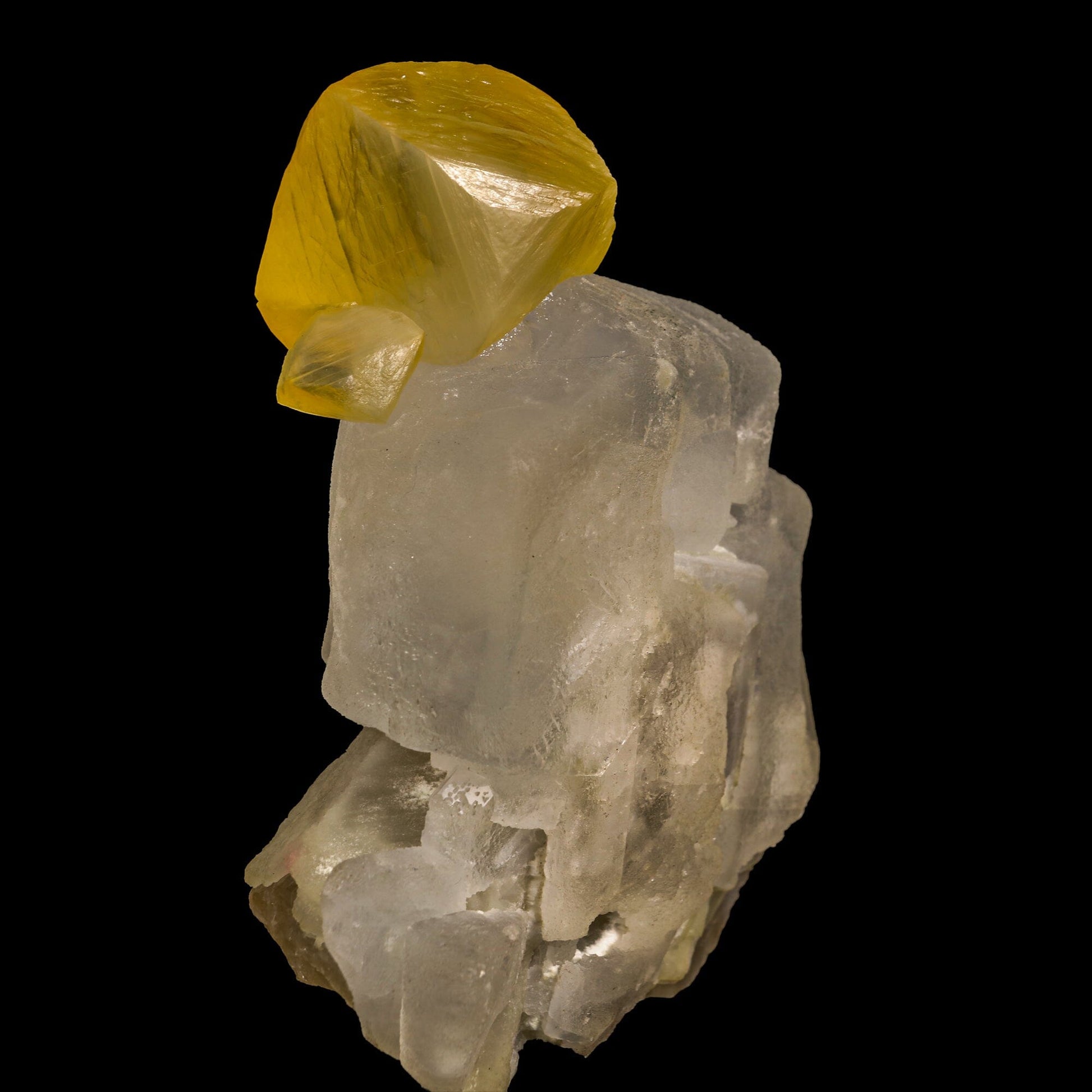Rare Calcite on Barite Natural Mineral Specimen (USA) – Calcite