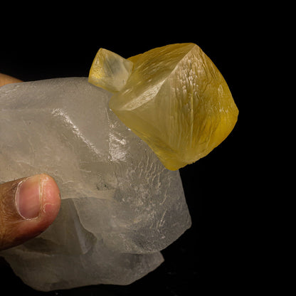 Rare Calcite on Barite Natural Mineral Specimen (USA) – Calcite