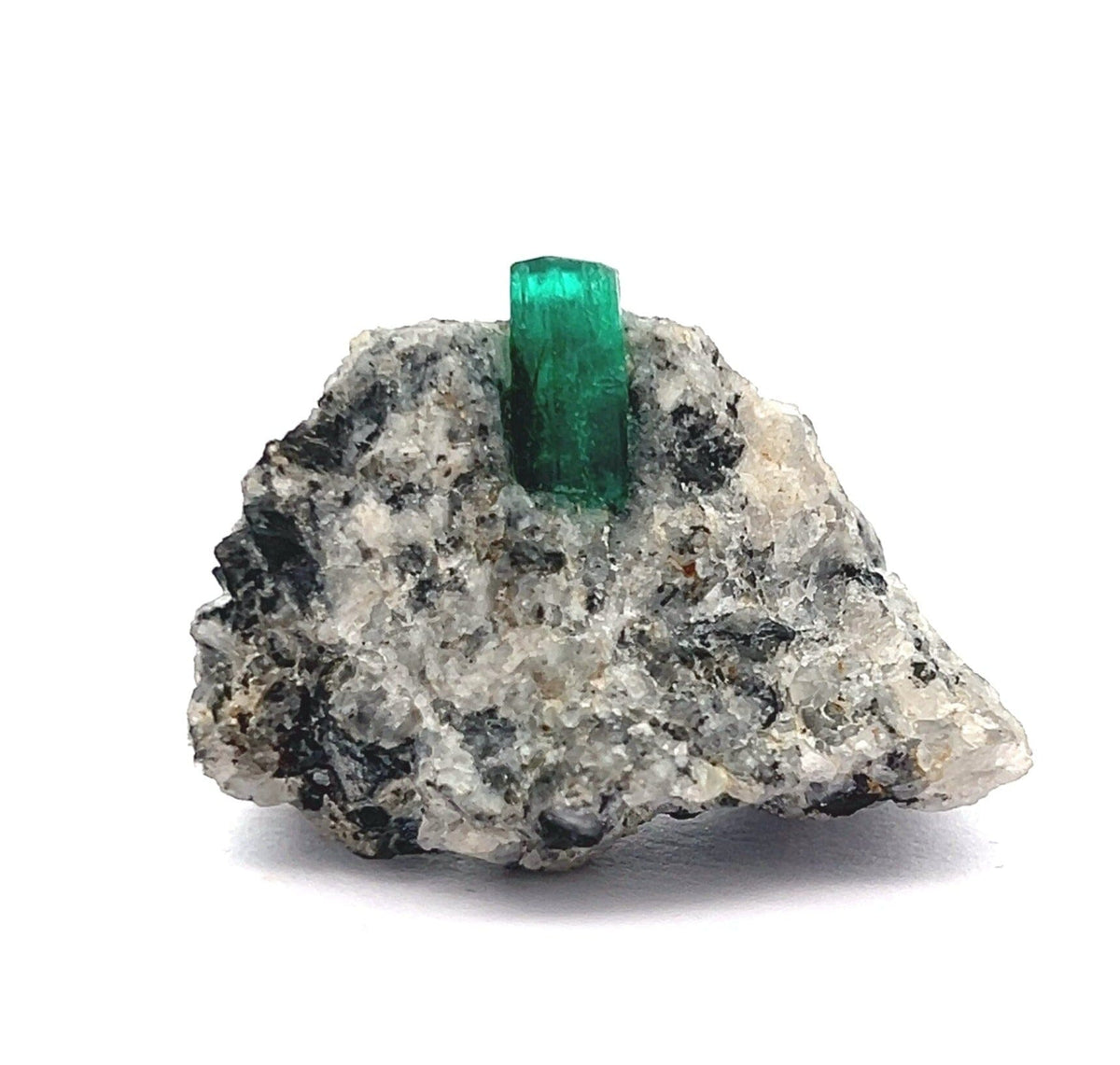Muzo Mine Emerald Specimen - Deep Green Natural Emerald in Matrix, Colombia (# B 6827)