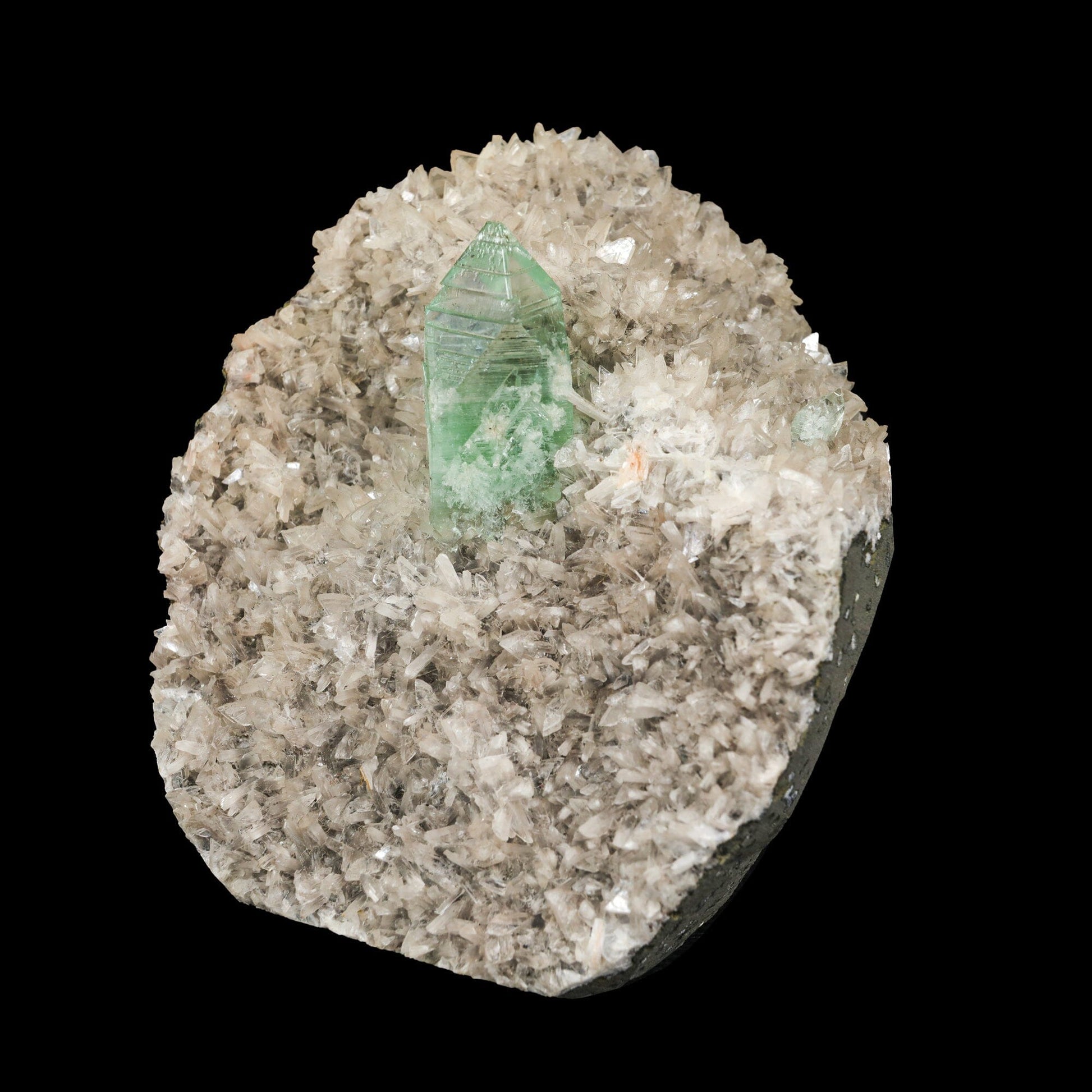 Rare Green Apophyllite with Heulandite Natural Mineral Specimen # B 7054 – Apophyllite