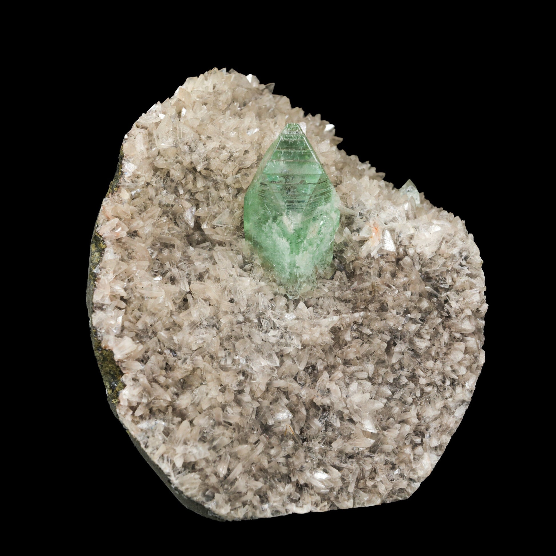 Rare Green Apophyllite with Heulandite Natural Mineral Specimen # B 7054 – Apophyllite