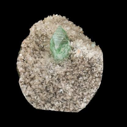 Rare Green Apophyllite with Heulandite Natural Mineral Specimen # B 7054 – Apophyllite